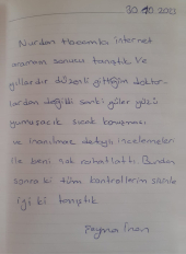 Bundan sonra tüm kontrollerim sizinle, iyi ki tanıştık.
