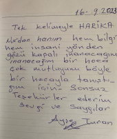 Çok muyluyum böyle bir hocayla tanıştığım için.